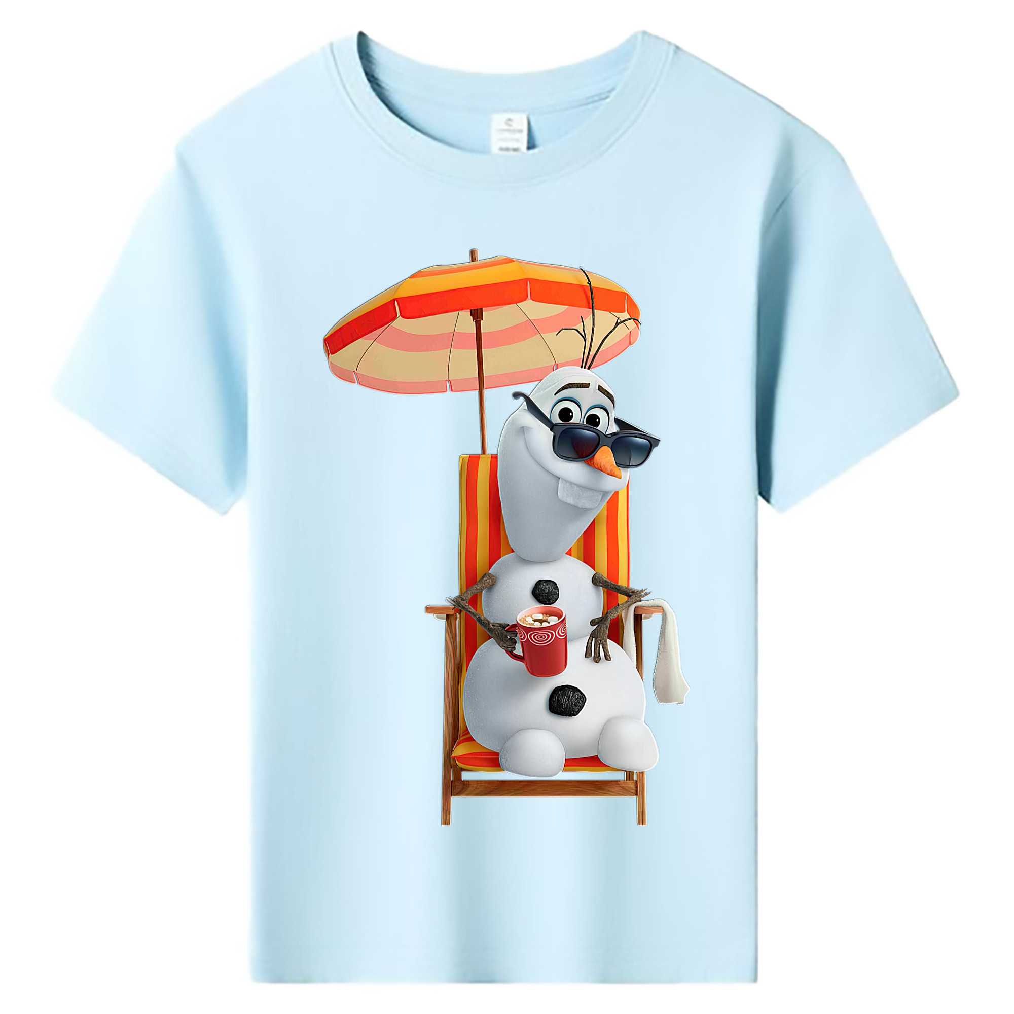 （画像用） アナと雪の女王 アンナ エルサ Frozen Anna Elsa 綿100％キッズTシャツ（フロントプリント）